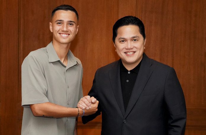 Eliano Reijnders dan Erick Thohir, timnas Indonesia - X @Erickthohir