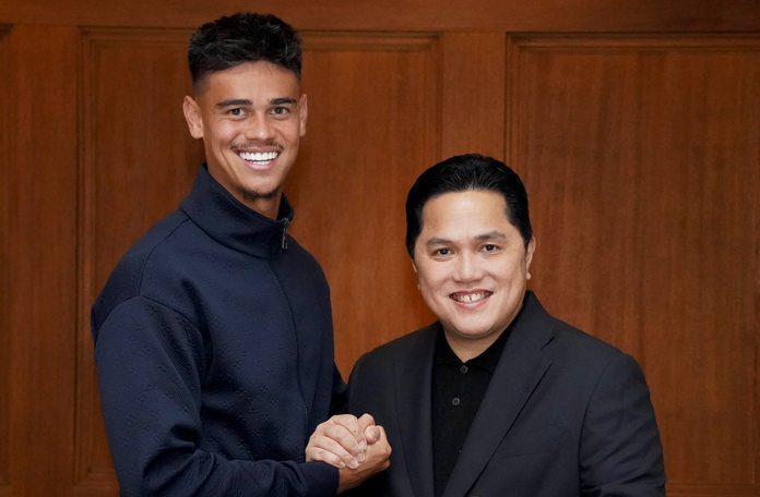 Mees Hilgers dan Erick Thohir, timnas Indonesia - X @Erickthohir