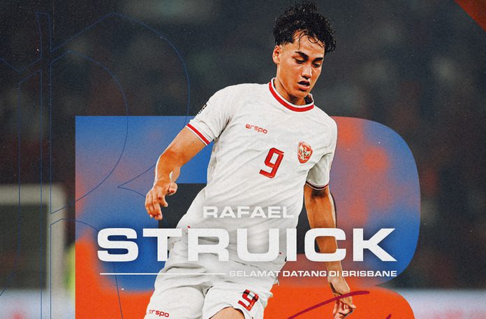 Rafael Struick timnas Indonesia @brisbaneroar