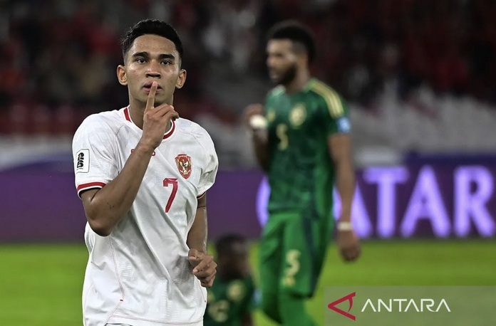 Timnas Indonesia vs Arab Saudi, Marselino Ferdinan 1 - Antarafoto