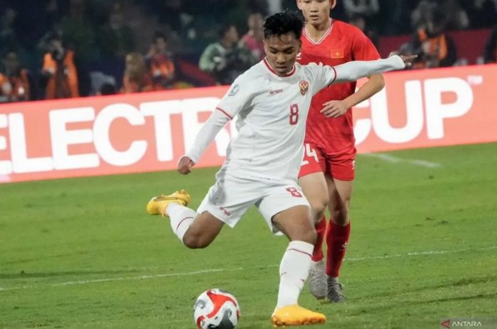 Timnas Indonesia vs Vietnam, Arkhan Fikri - Antarafoto