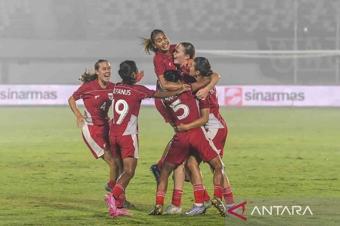 Timnas Putri Indonesia vs Kirgistan Kualifikasi Piala Asia Wanita 2026 (1) - Antarafoto