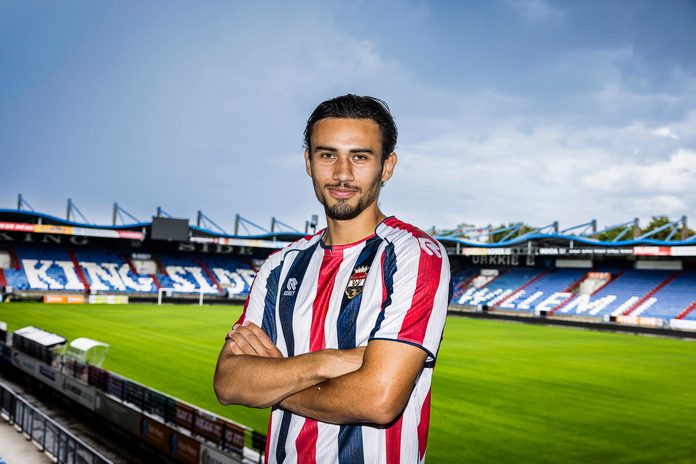 Netherlands; Nathan Tjoe A On signs at Willem II